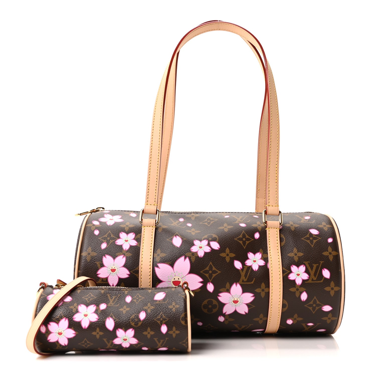 Louis Vuitton LV X TM Monogram Cherry Blossom Papillon Sakura Brown 3 of 11