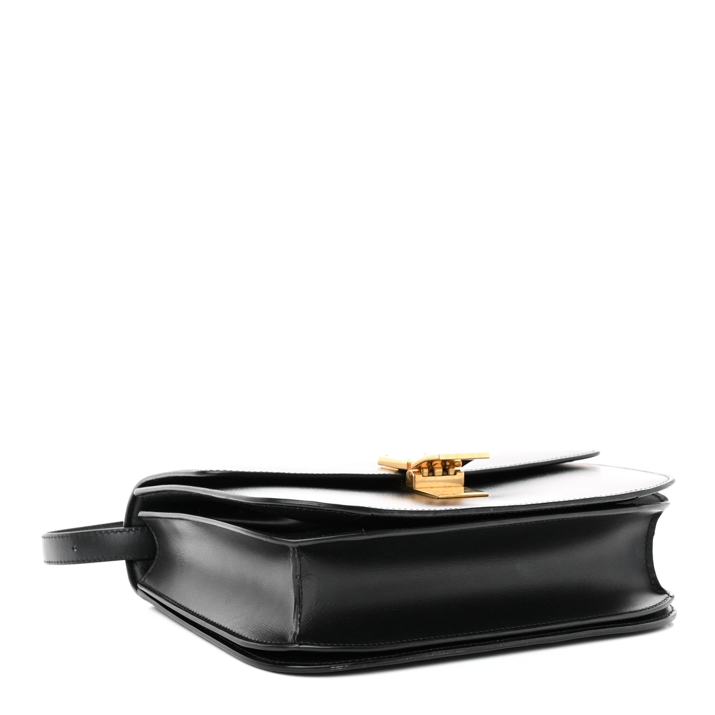 Box Calfskin Medium Classic Box Flap Bag Black