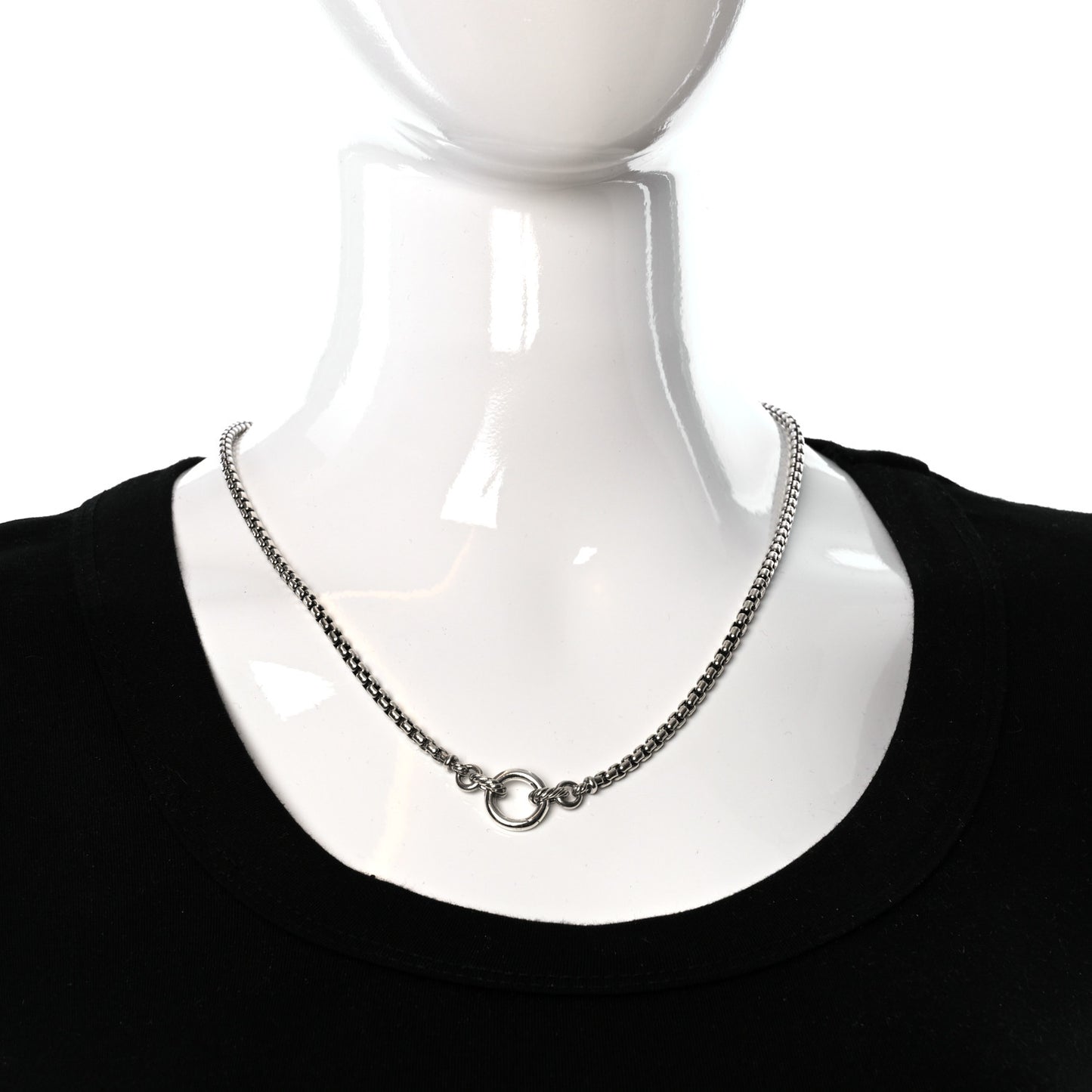 Sterling Silver 3.6mm Smooth Amulet Vehicle Box Chain Necklace