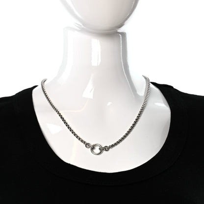 David Yurman Sterling Silver 3.6mm Smooth Amulet Vehicle Box Chain Necklace 3 of 4