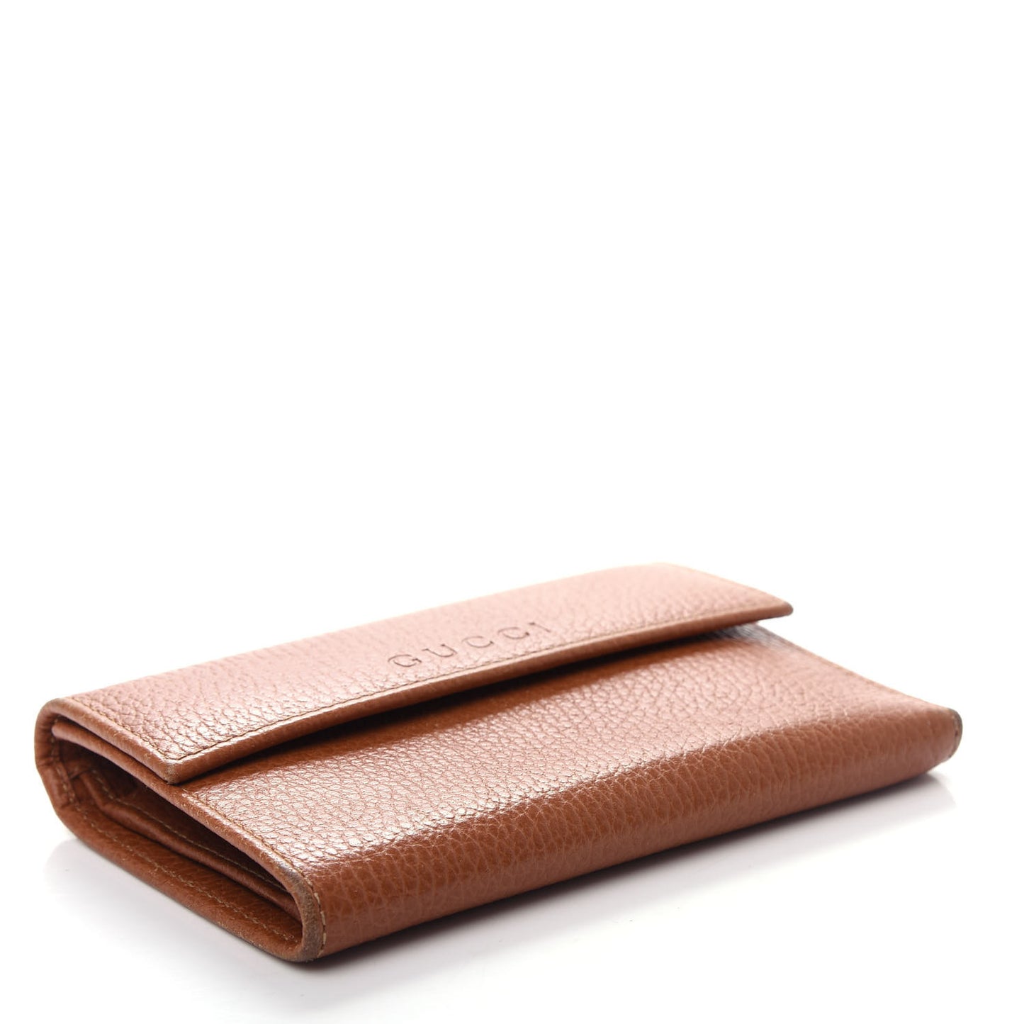 Deerskin Continental Flap Wallet Brown