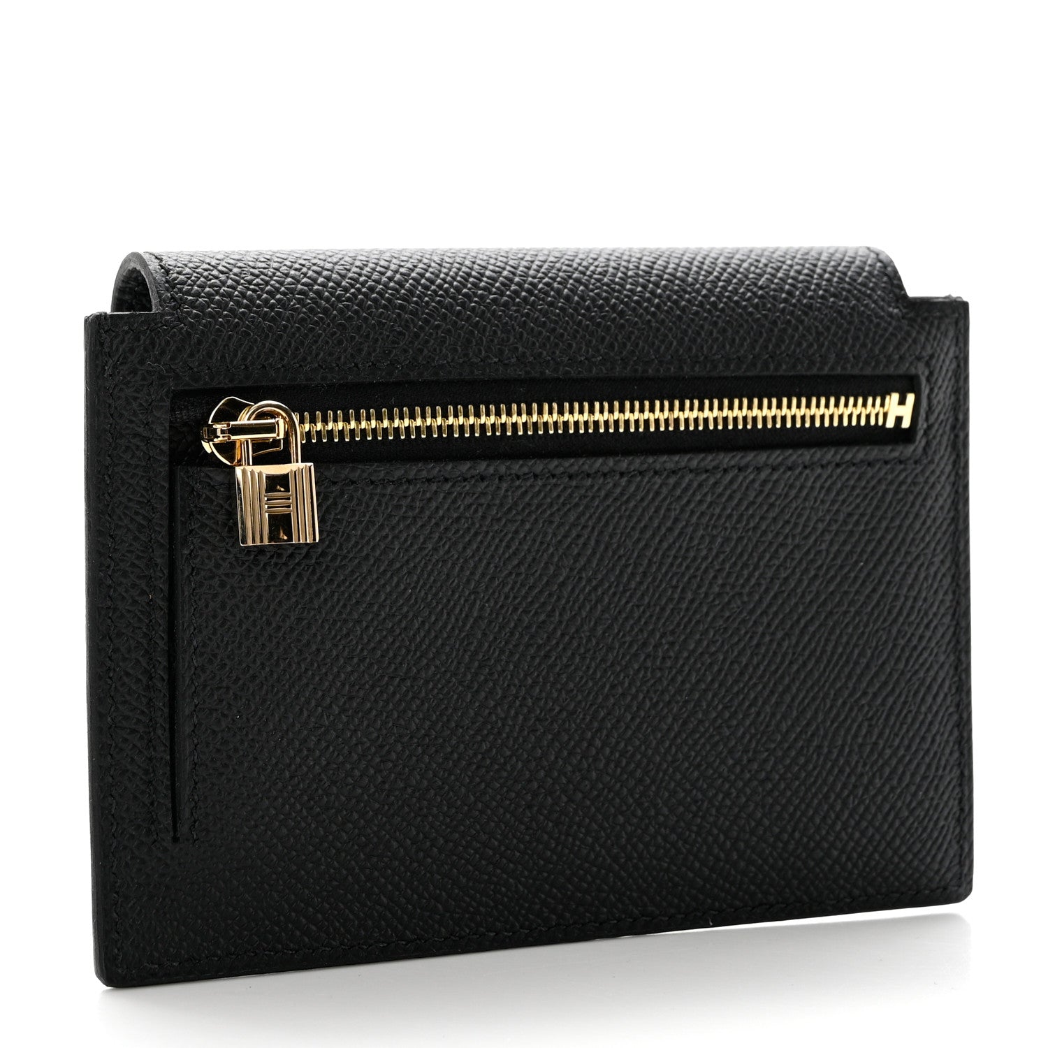 Hermes Epsom Kelly Pocket Compact Wallet Black 3 of 7