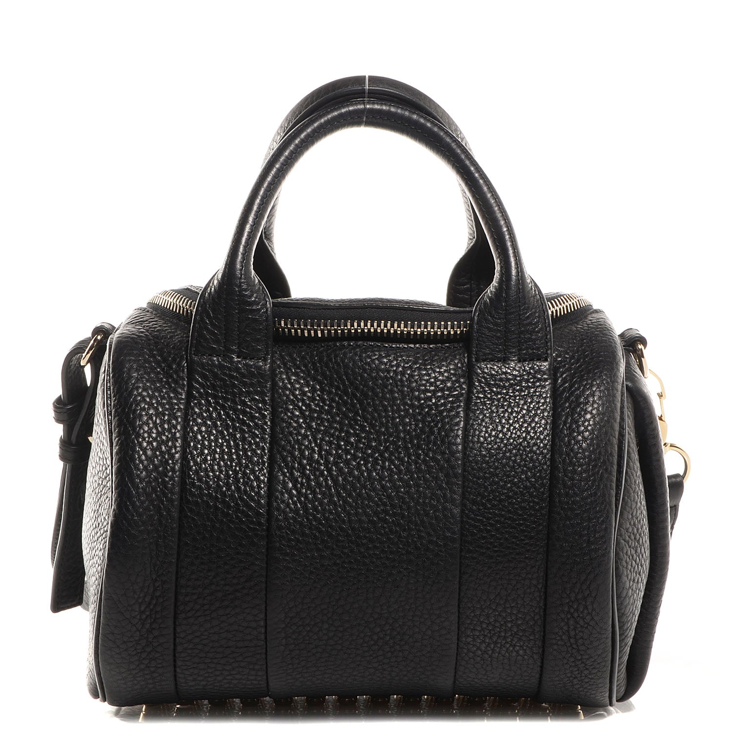 Alexander Wang Pebbled Leather Rockie Black w Pale Gold Hardware 1 of 9