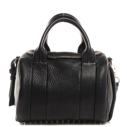 Alexander Wang Pebbled Leather Rockie Black w Pale Gold Hardware 1 of 9