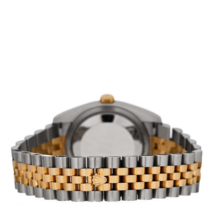 Rolex Stainless Steel 18K Yellow Gold 36mm Oyster Perpetual Datejust Watch Champagne Roman 116233 3 of 5