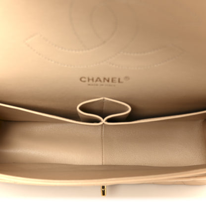 Chanel Caviar Quilted Jumbo Double Flap Beige 5 of 11