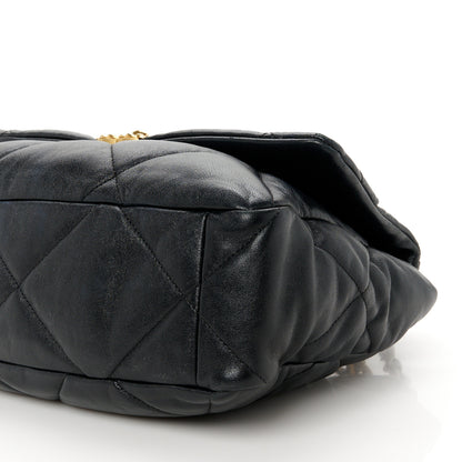 Chanel Lambskin Quilted Large Chanel 19 Flap Black 10 of 10