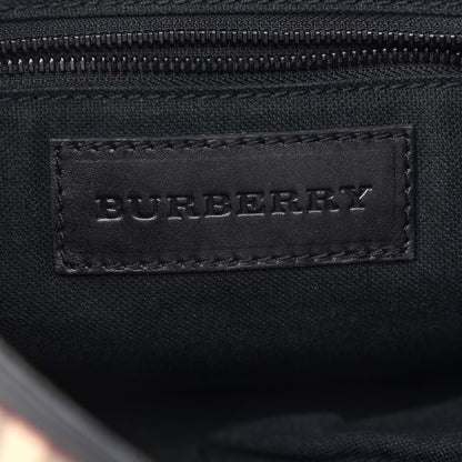Burberry Haymarket Check Crossbody Messenger Bag Black 6 of 9