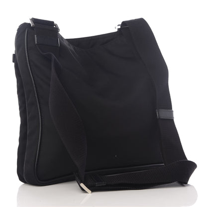 Prada Nylon Flat Messenger Bag Black 2 of 8