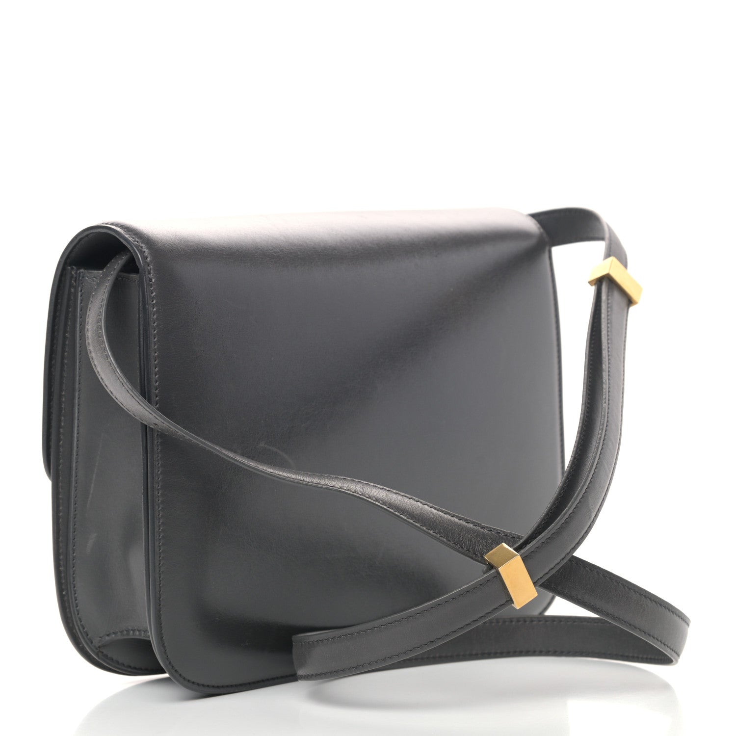 Celine Box Calfskin Medium Classic Box Flap Bag Anthracite 3 of 14