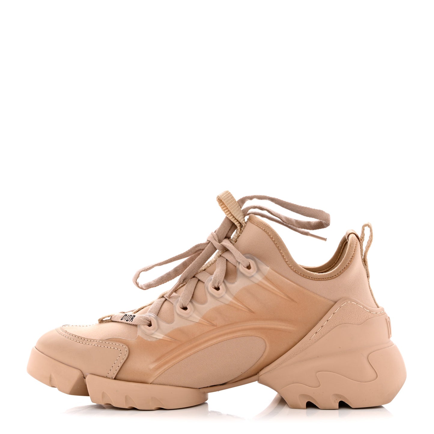 Neoprene Rubber Womens D-Connect Sneakers 36.5 Nude