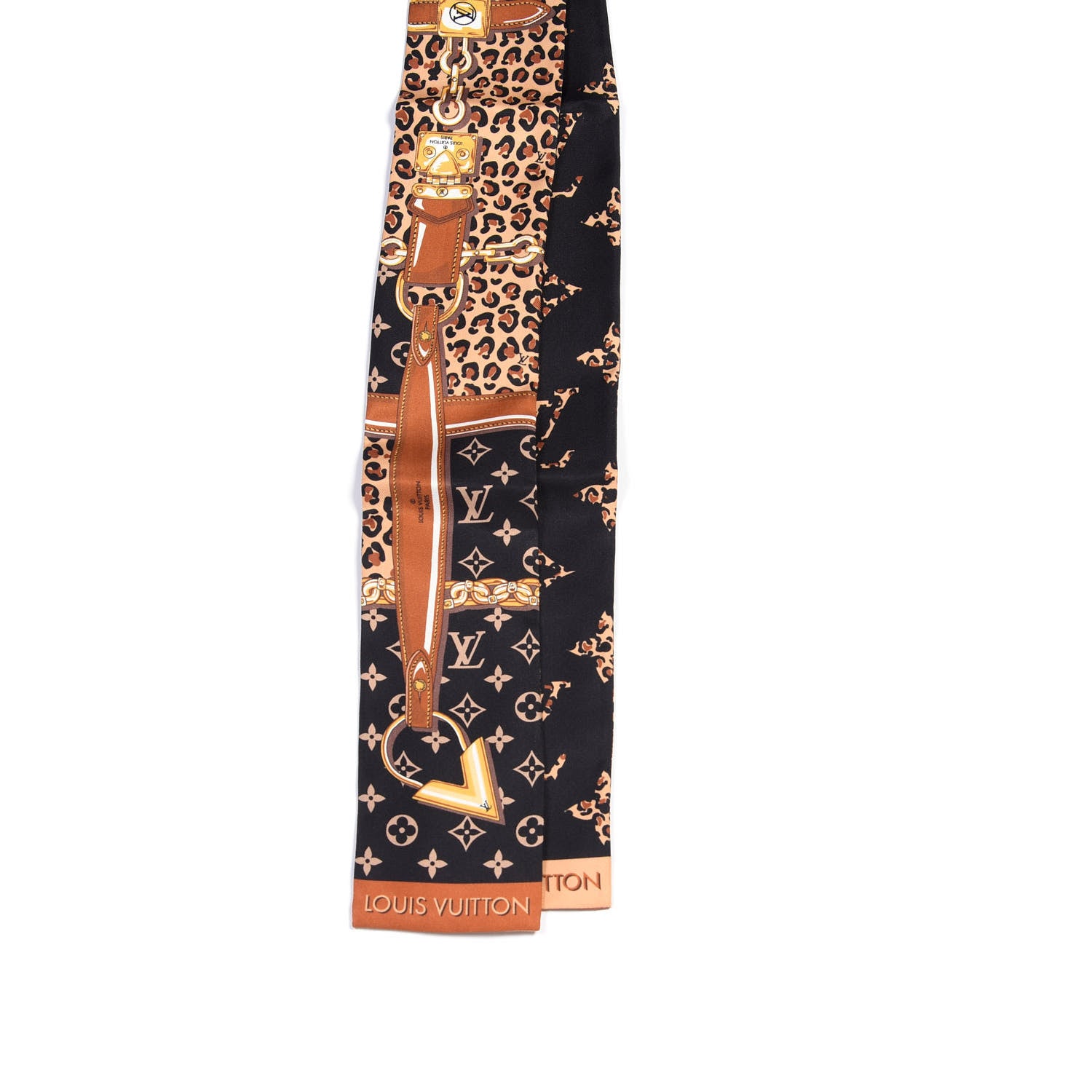 Louis Vuitton Silk Monogram Wild At Heart Bandeau Black 2 of 3