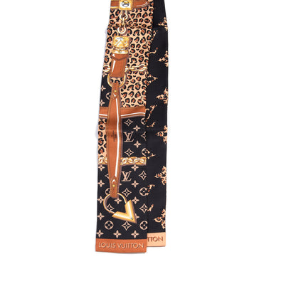 Louis Vuitton Silk Monogram Wild At Heart Bandeau Black 2 of 3