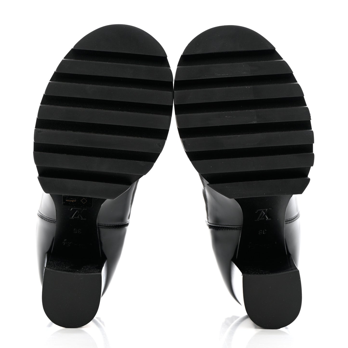 Patent Nano Monogram Ankle Star Trail Boots 36 Black