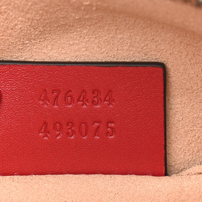 Gucci Calfskin Matelasse GG Marmont Belt Bag 75 30 Hibiscus Red 7 of 9