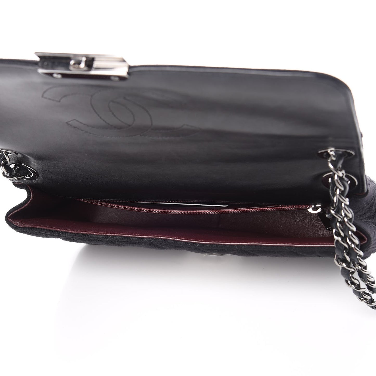 Jersey Quilted Medium Chic With Me Flap Black