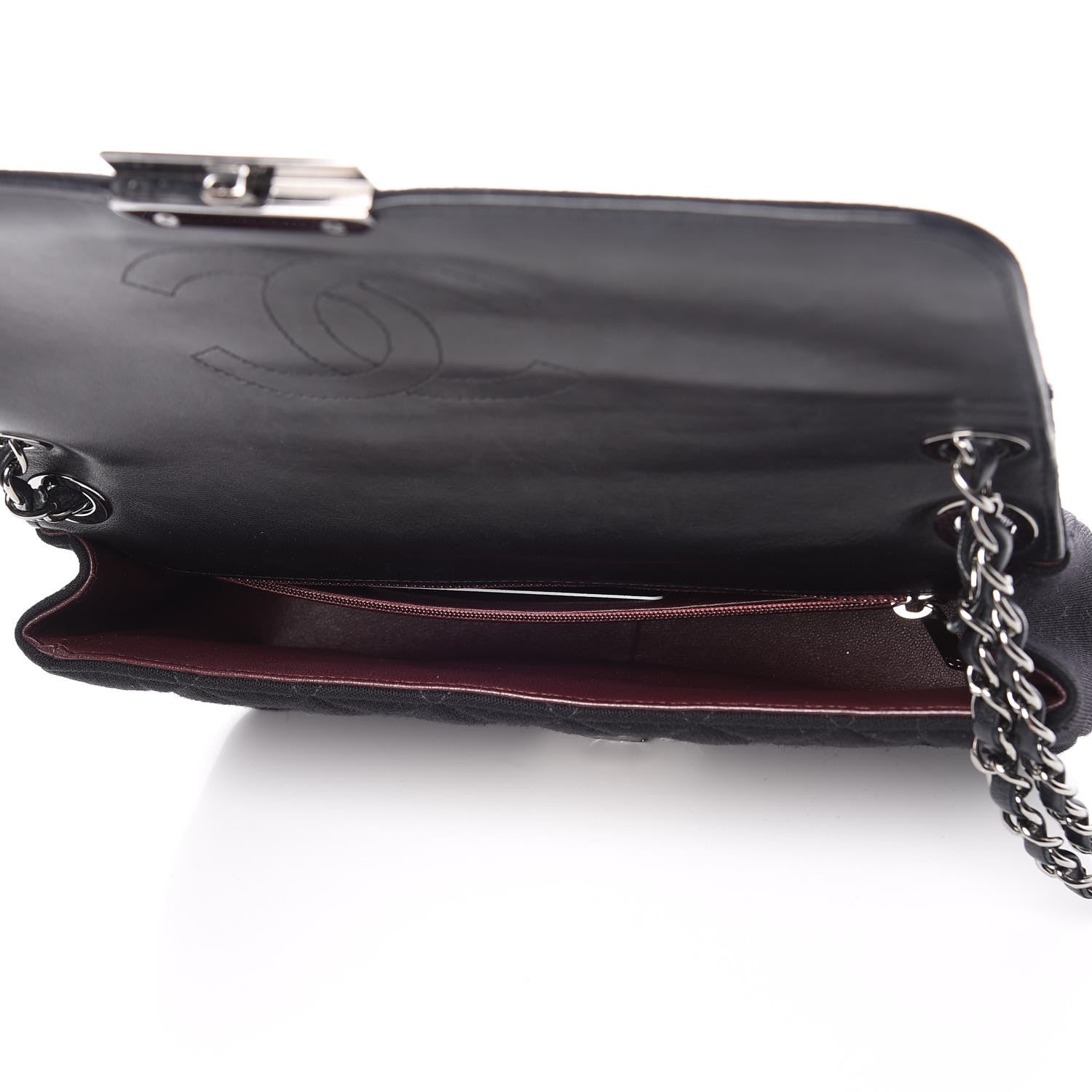Chanel Jersey Quilted Medium Chic With Me Flap Black 5 of 8