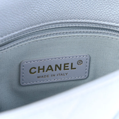 Chanel Iridescent Caviar Quilted Mini My Perfect Flap Light Blue 6 of 10