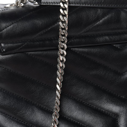 Saint Laurent Calfskin Y Quilted Monogram Medium Loulou Chain Satchel Black 15 of 18