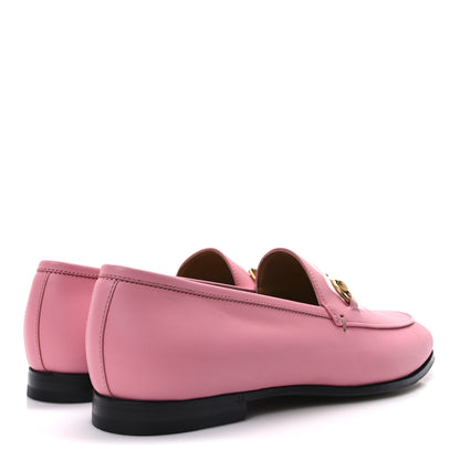 Gucci Betis Glamour Calfskin Womens Jordaan Loafers 37 Butterfly Pink 5 of 9