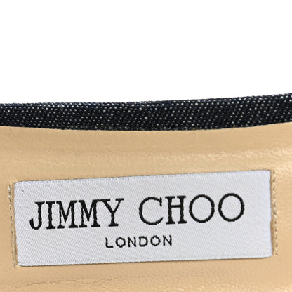 Jimmy Choo Denim Jaimie Ankle Strap Sandals 39.5 Indigo 6 of 10