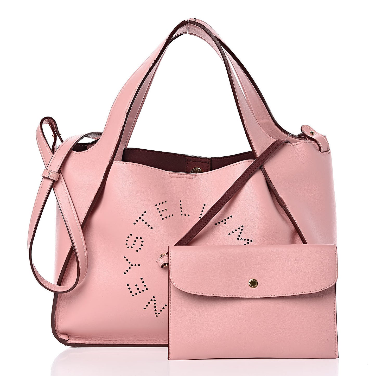 Eco Alter Nappa East West Perforated Tote Pink