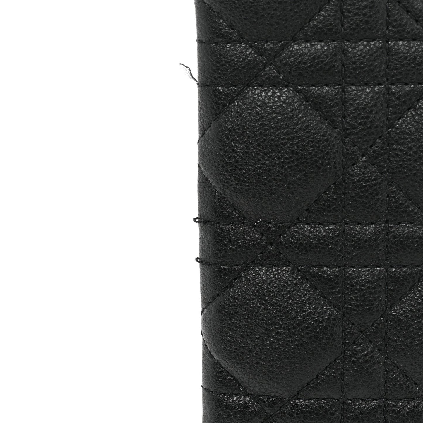 Supple Calfskin Cannage Caro Multifunctional Pouch Black