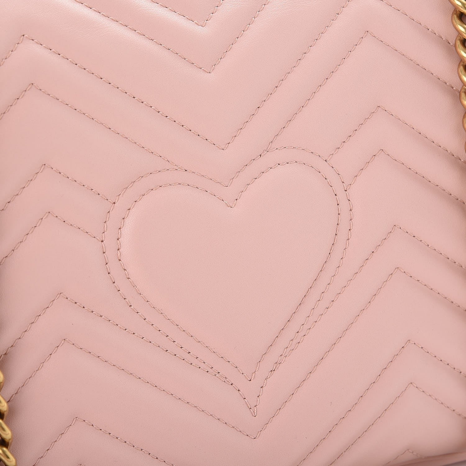 Gucci Calfskin Matelasse Medium GG Marmont Shoulder Bag Perfect Pink 8 of 10