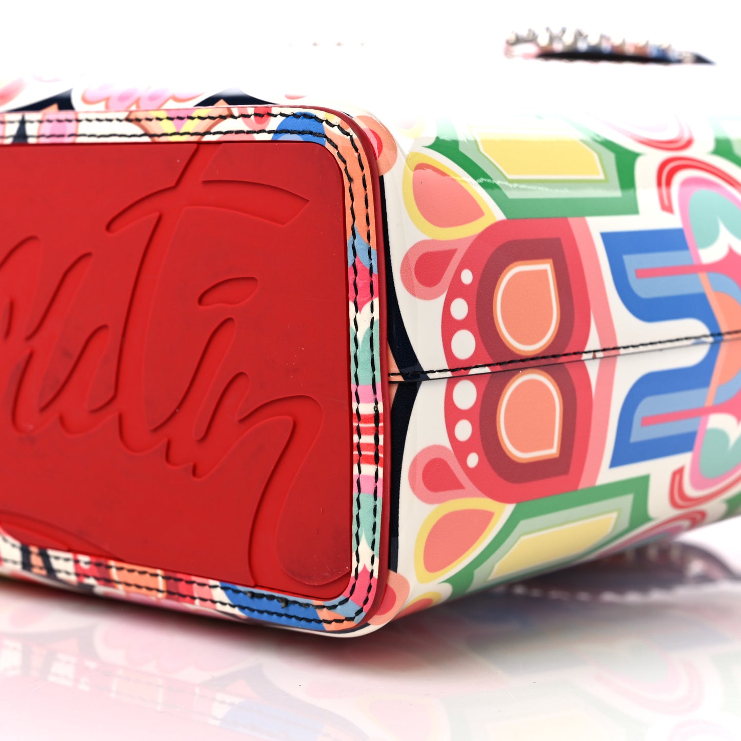Patent Tivoli Small East West Cabata Tote Multicolor