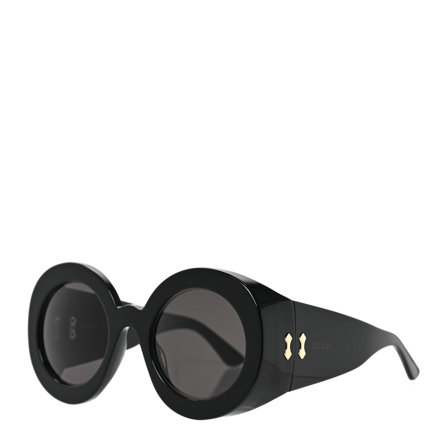 Acetate Round Sunglasses GG0779S Black