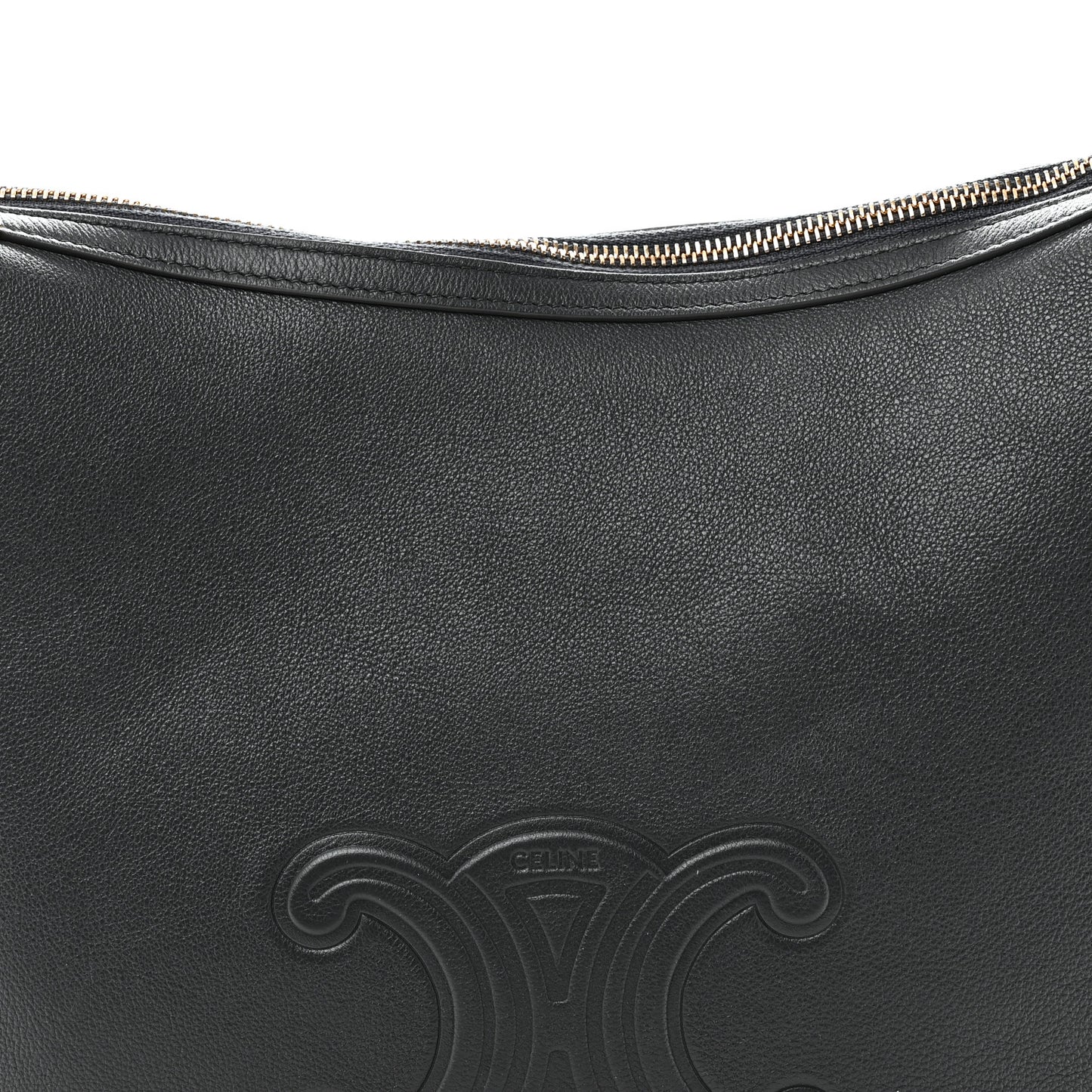 Calfskin Triomphe Heloise Shoulder Bag Slate Grey