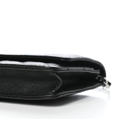 Chanel Caviar Quilted Wallet On Chain WOC Black 10 of 12