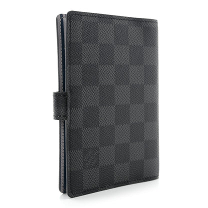 Louis Vuitton Damier Graphite Trunks and Locks Small Ring Agenda Cover 3 of 7