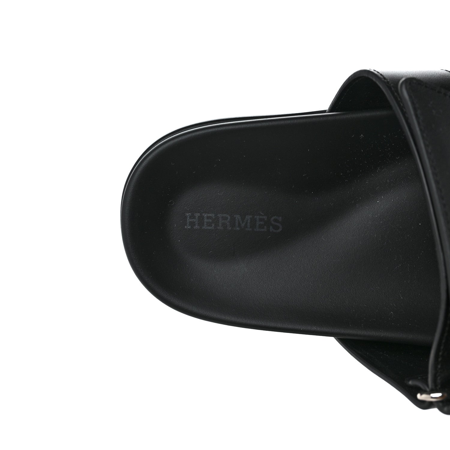 Hermes Calfskin Studded Womens Chypre Sandals 37 Black 7 of 7