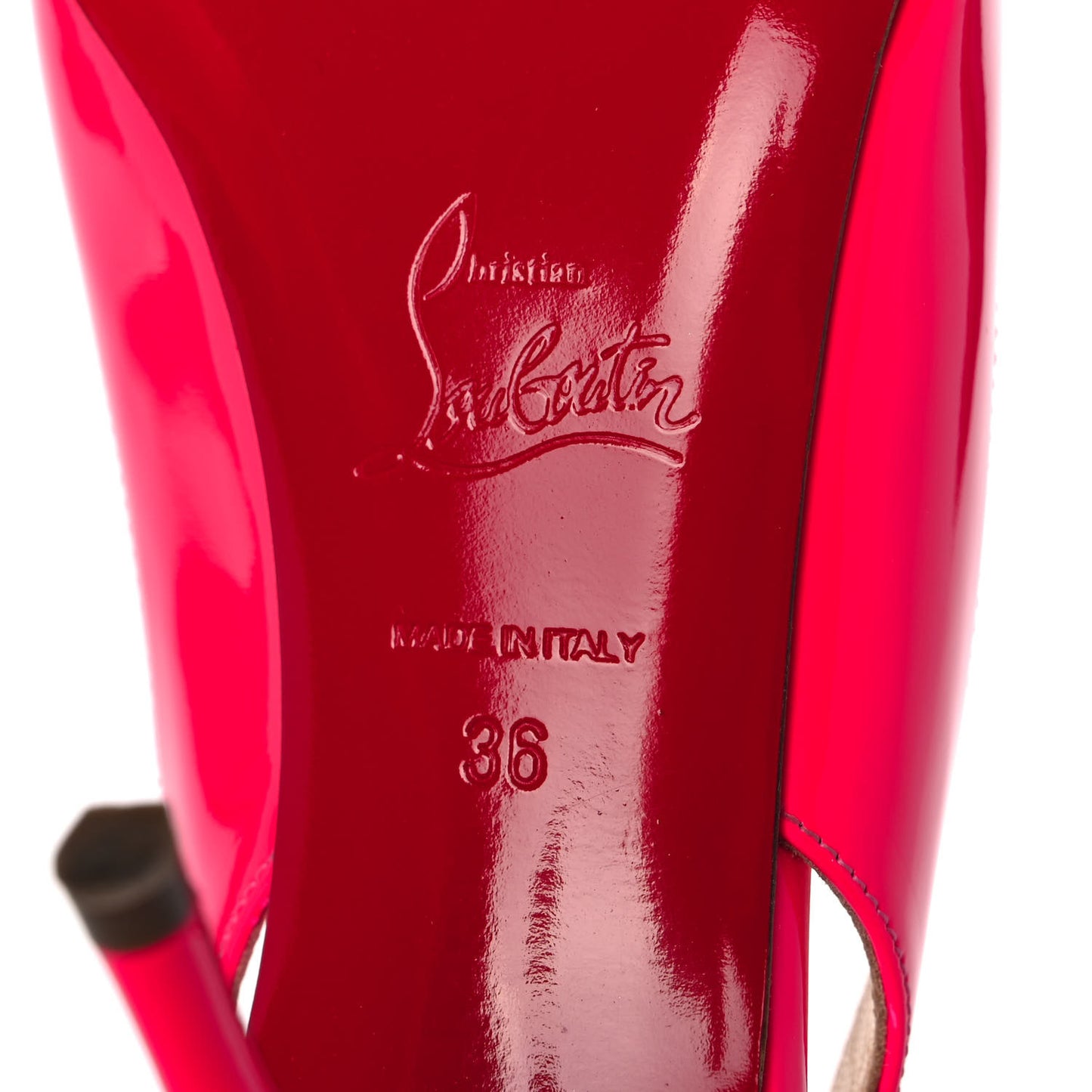 Patent Clare Sling 80 Pumps 36 Fluo Rose