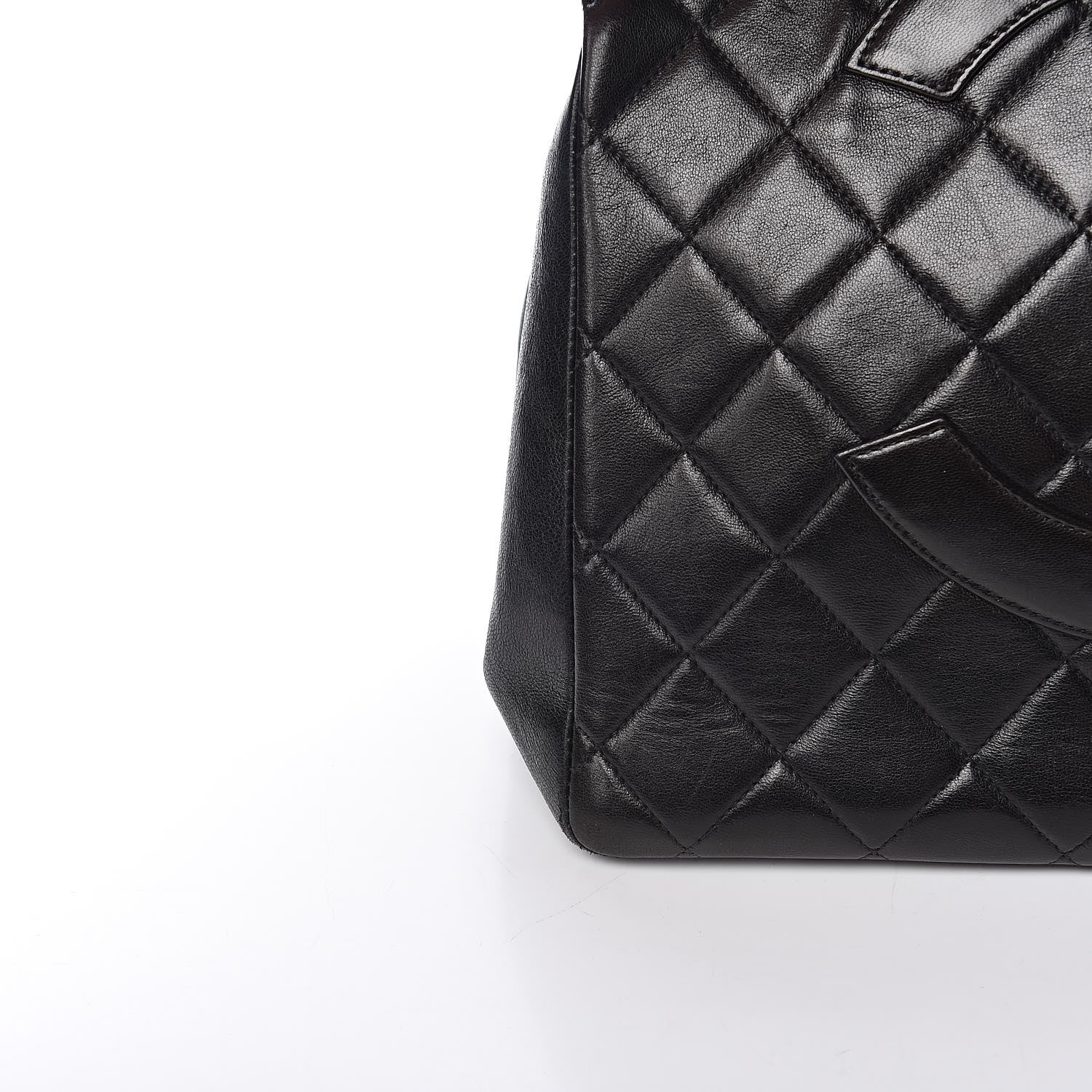 Chanel Lambskin Quilted Tote Black 11 of 19
