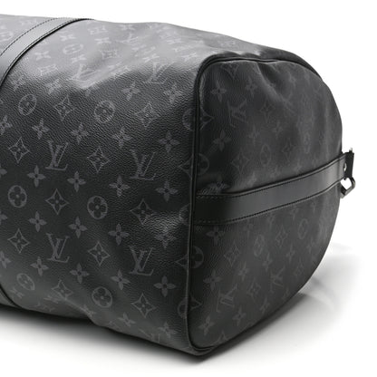 Louis Vuitton Monogram Eclipse Keepall Bandouliere 55 6 of 9