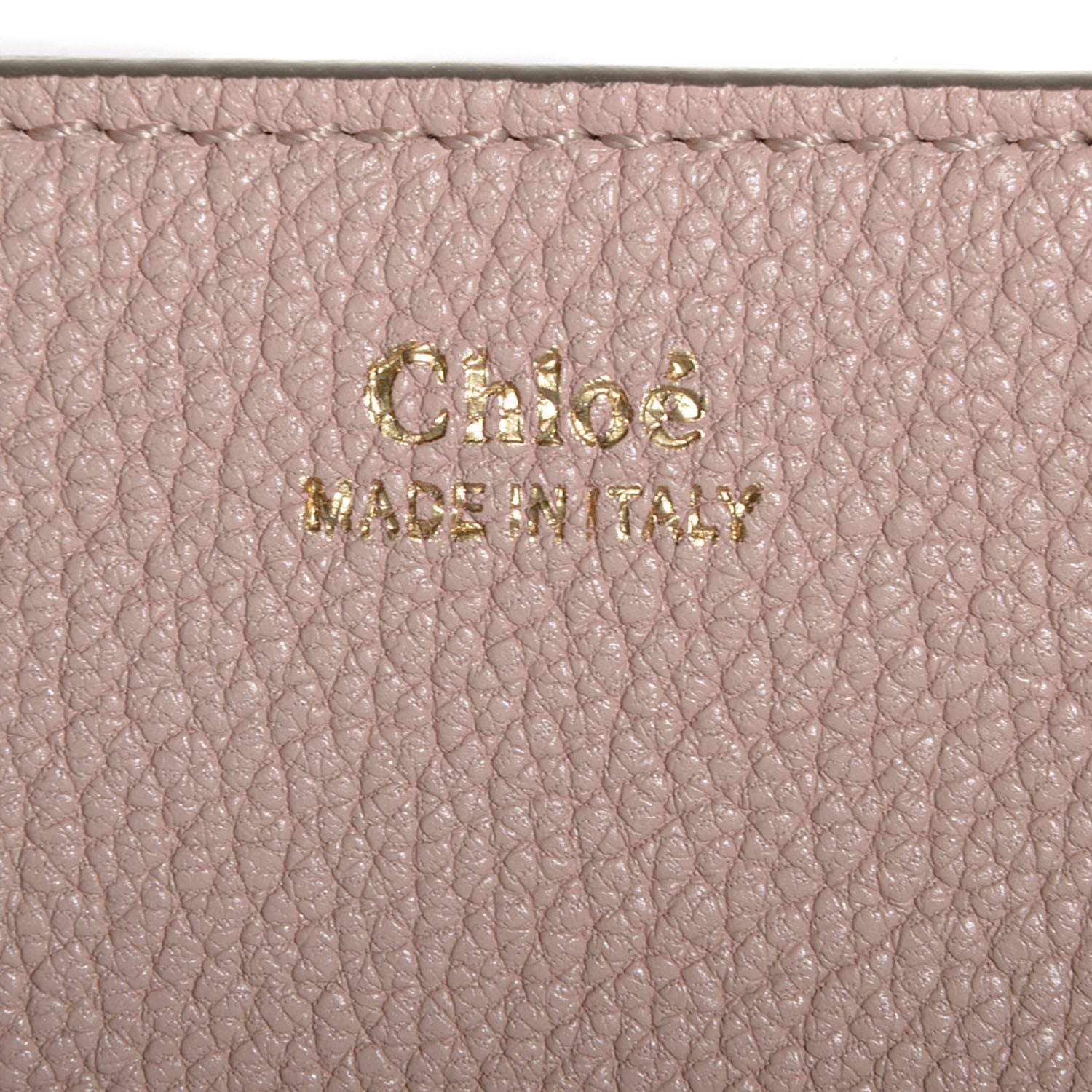 Chloe Grained Calfskin Drew Shoulder Bag Cement Pink 8 of 8