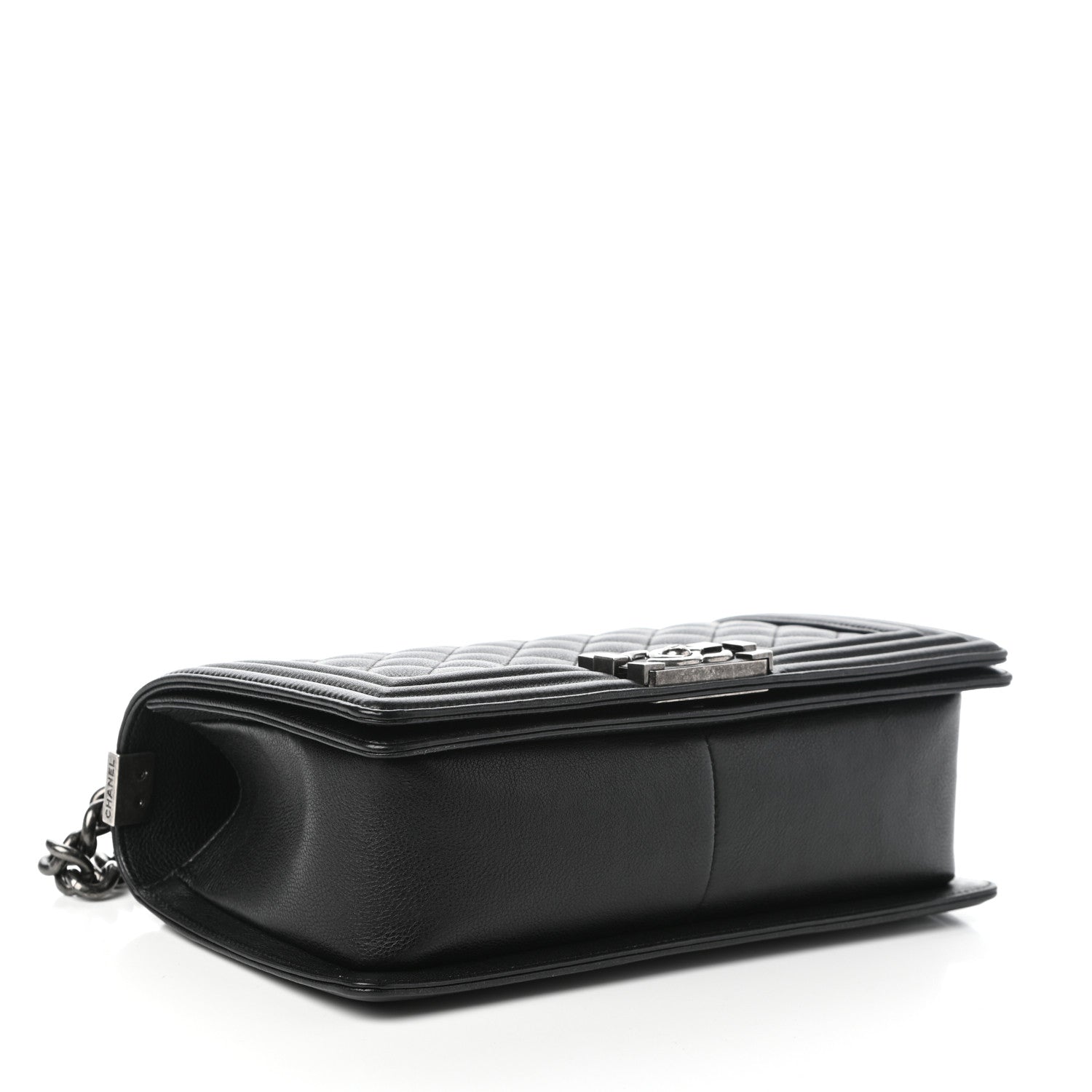 Chanel Calfskin Quilted Medium Boy Flap Black 4 of 9