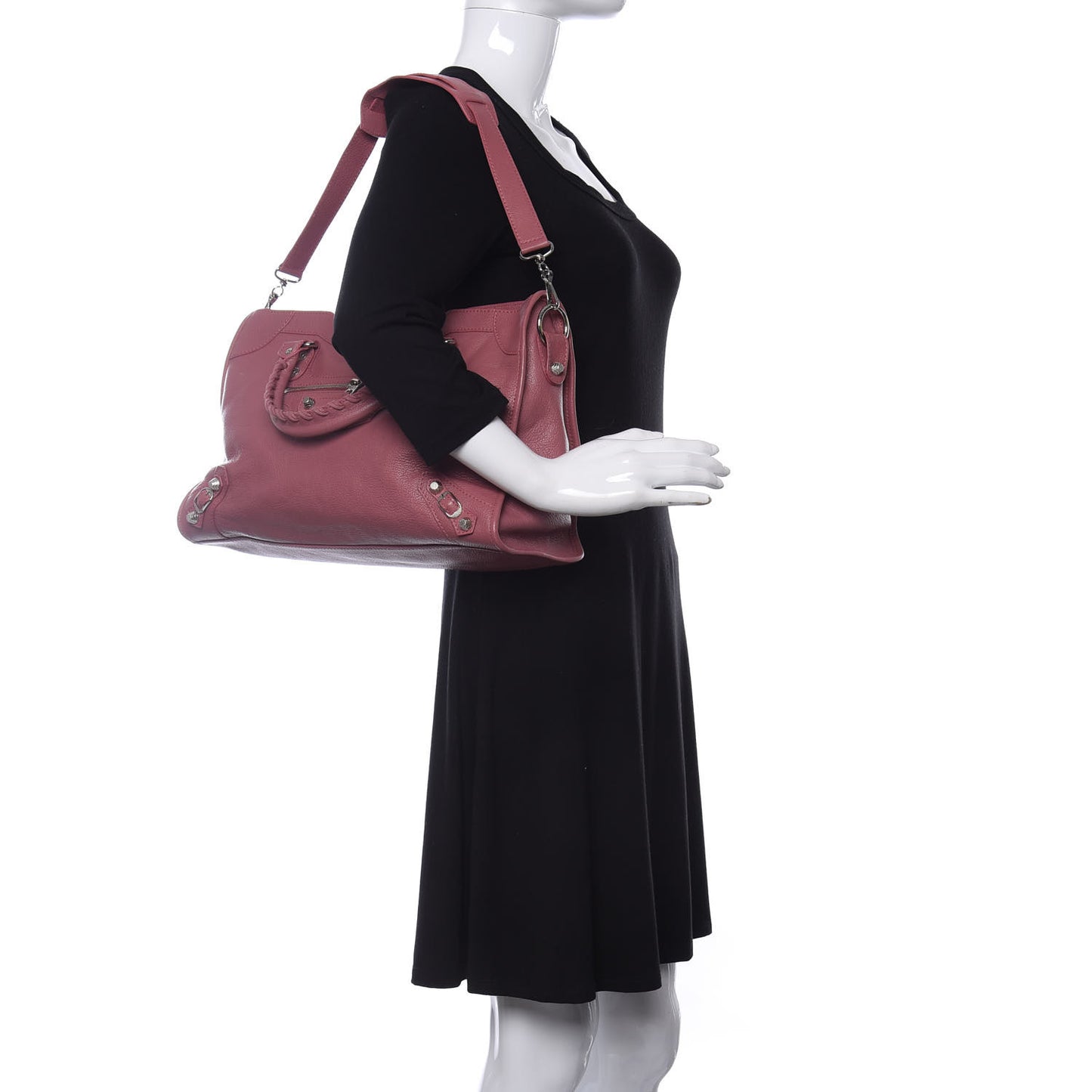Chevre Hamilton Giant 12 Silver Hardware City Rose Bruyere