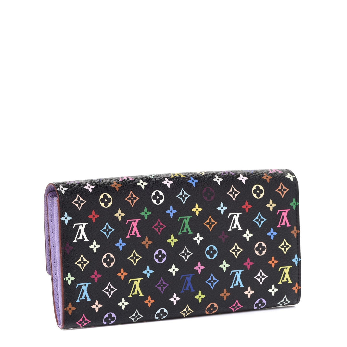 Monogram Multicolor Sarah Wallet Black Violet
