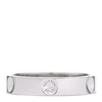 Louis Vuitton Platinum Empreinte Ring 49 4.75 1 of 5