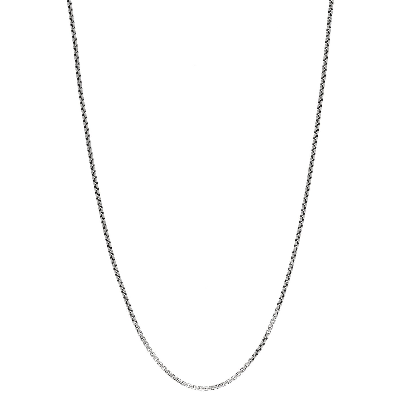 Sterling Silver 1.7mm Baby Box Chain Necklace 20"