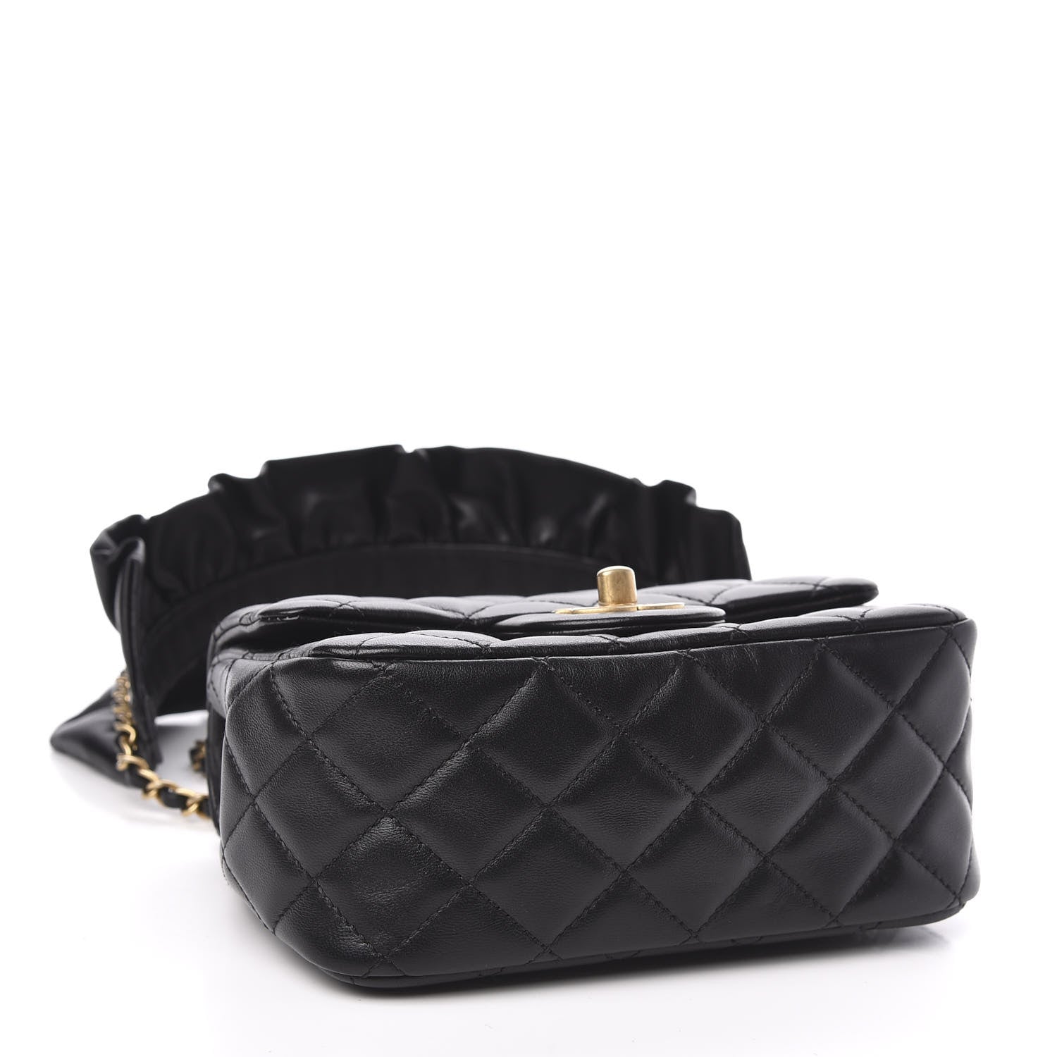 Chanel Lambskin Quilted Mini Romance Square Flap Black 4 of 12