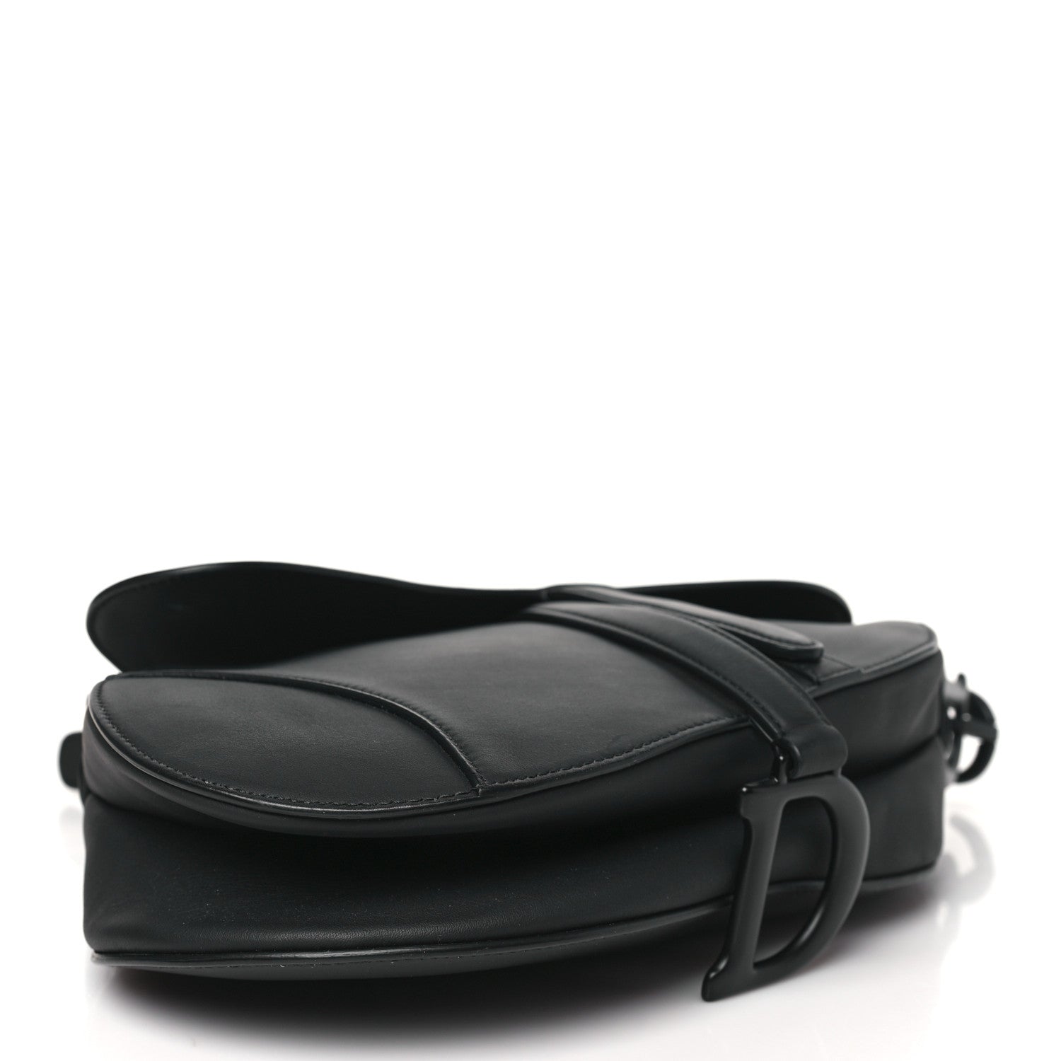 Christian Dior Ultra Matte Calfskin Saddle Bag Black 4 of 10