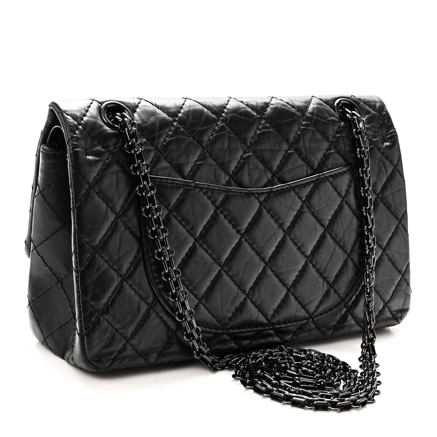 Chanel Aged Calfskin Quilted 2.55 Reissue 225 Flap So Black 3 of 10