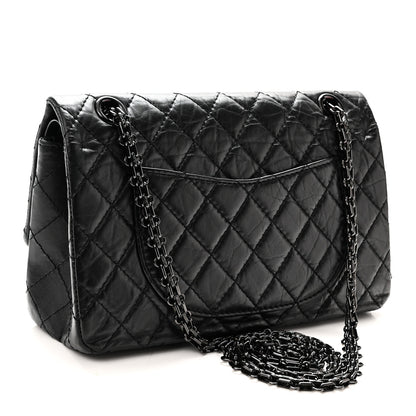 Chanel Aged Calfskin Quilted 2.55 Reissue 225 Flap So Black 3 of 10