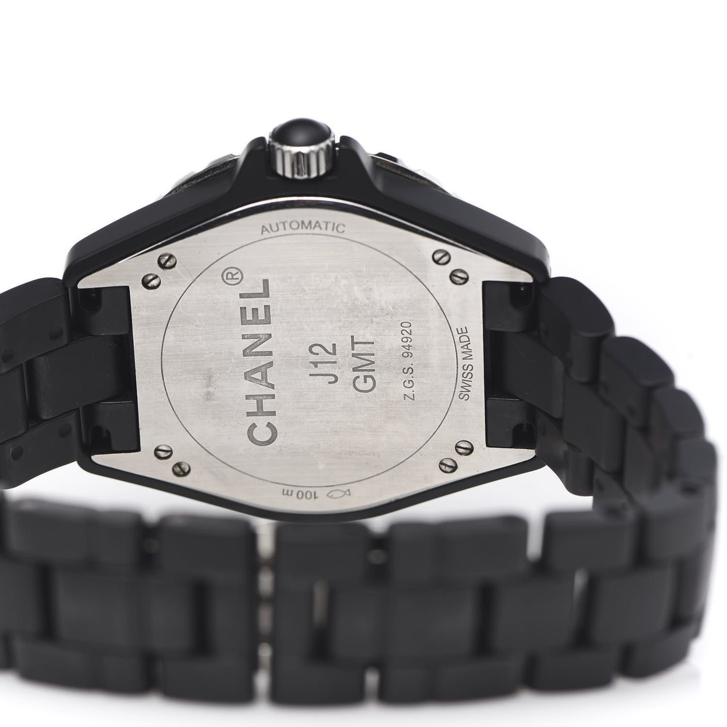 Stainless Steel Matte Ceramic 41mm J12 GMT Automatic Watch Black