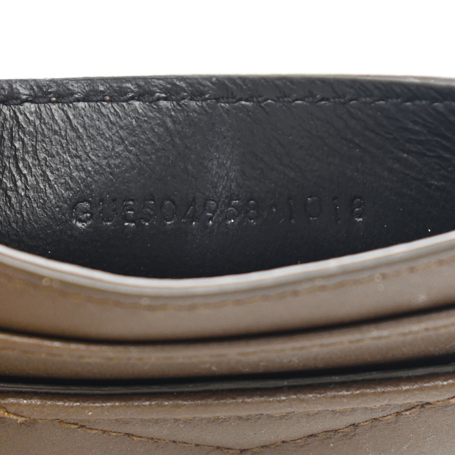 Calfskin Y Quilted Monogram LouLou Credit Card Case Faggio
