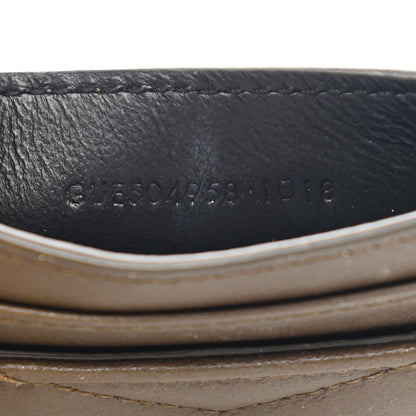 Saint Laurent Calfskin Y Quilted Monogram LouLou Credit Card Case Faggio 7 of 9